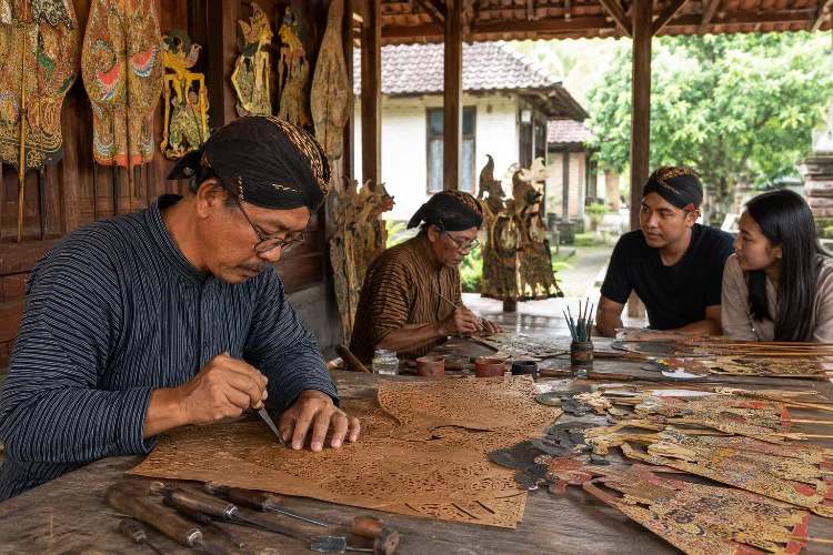Mengenal Tatah Sungging Wayang Kulit di Dusun Pucung